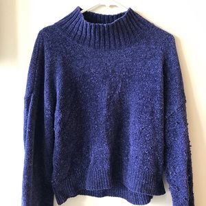 Purple Turtleneck Sweater